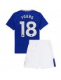 Everton Ashley Young #18 Heimtrikotsatz für Kinder 2024-25 Kurzarm (+ Kurze Hosen)